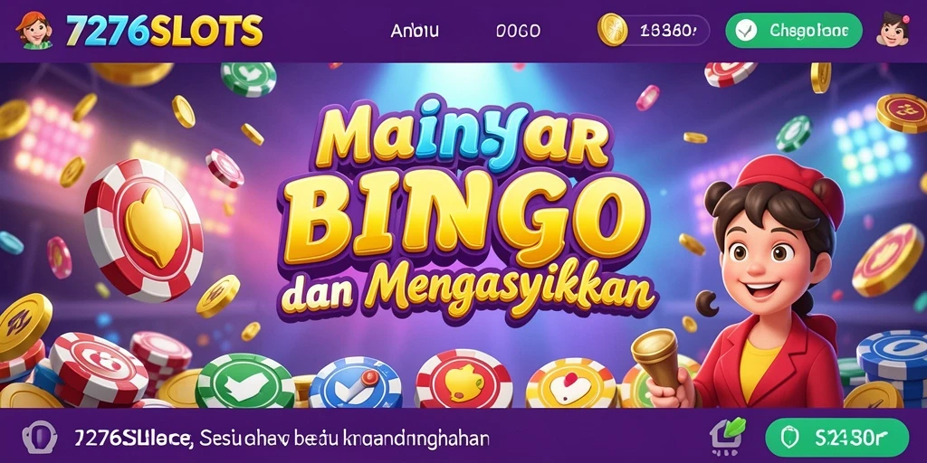 Tampilan gameplay menarik dari 7276SLOTS dengan suasana Bingo yang seru.