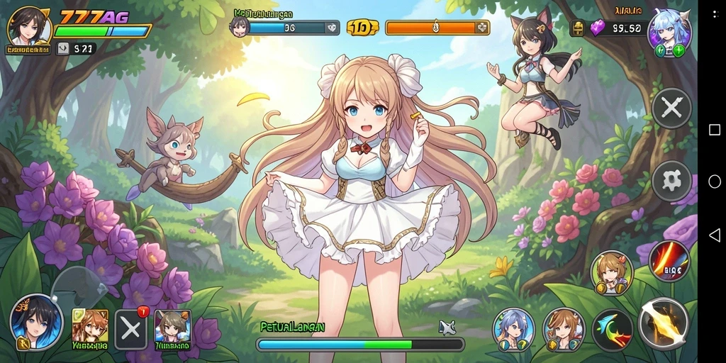 Tampilan gameplay seru dari 777AG dengan karakter Anime