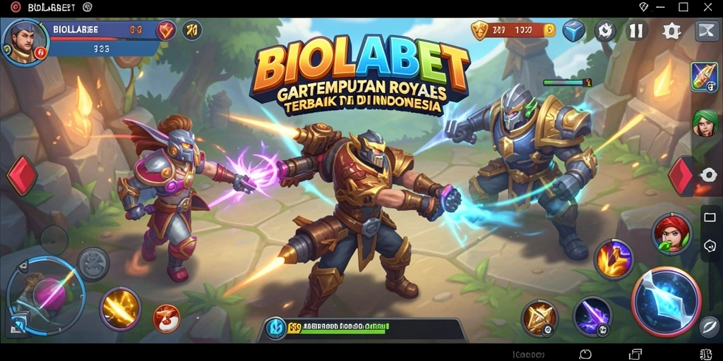 Tampilan gameplay intens dalam BIOLABET saat bertempur.