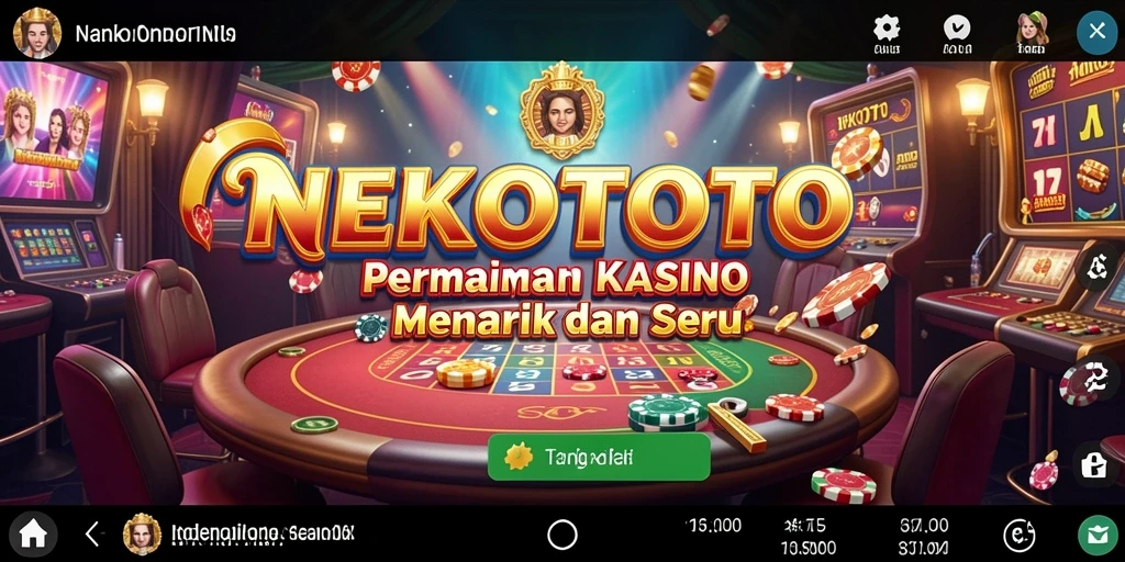 Tampilan gameplay seru dalam aplikasi NEKOTOTO yang membuat ketagihan.