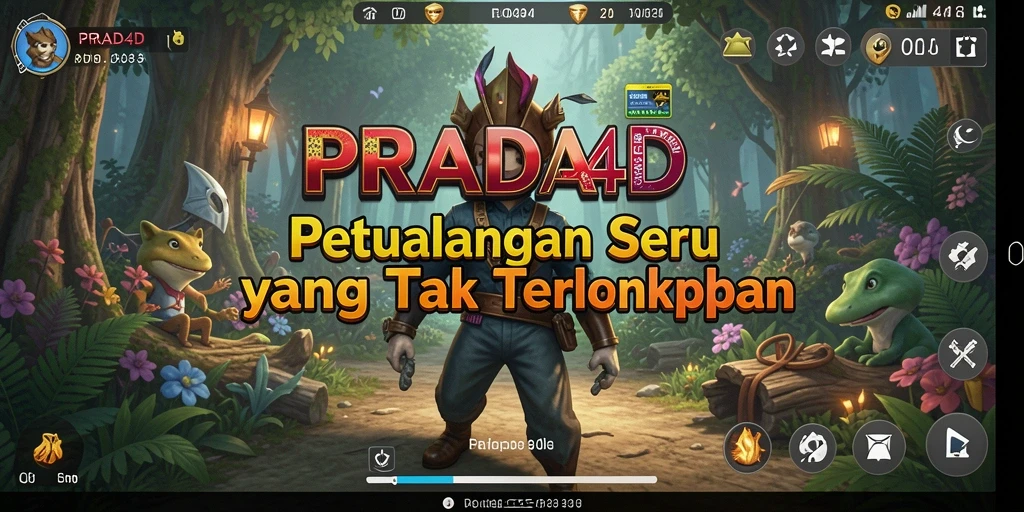 Tampilan gameplay seru di dunia petualangan PRADA4D.