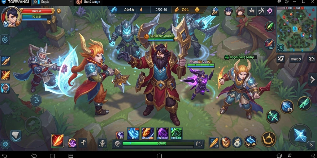 Tampilan gameplay menarik dari TOPIWANGI dalam dunia MMORPG.